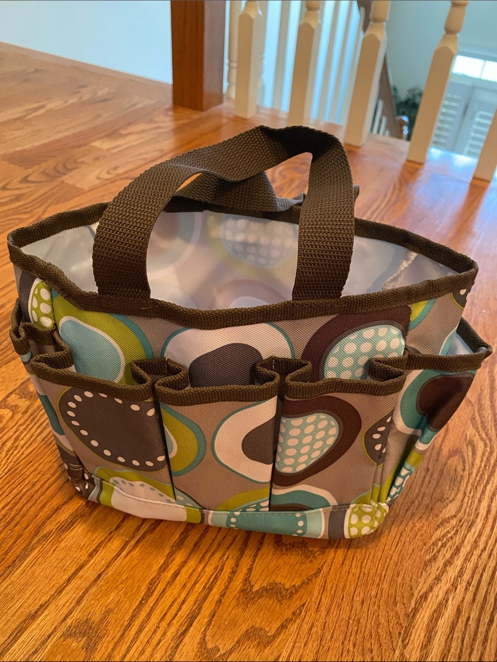 thirty-one Light Blue, Brown, Green & White Tote
